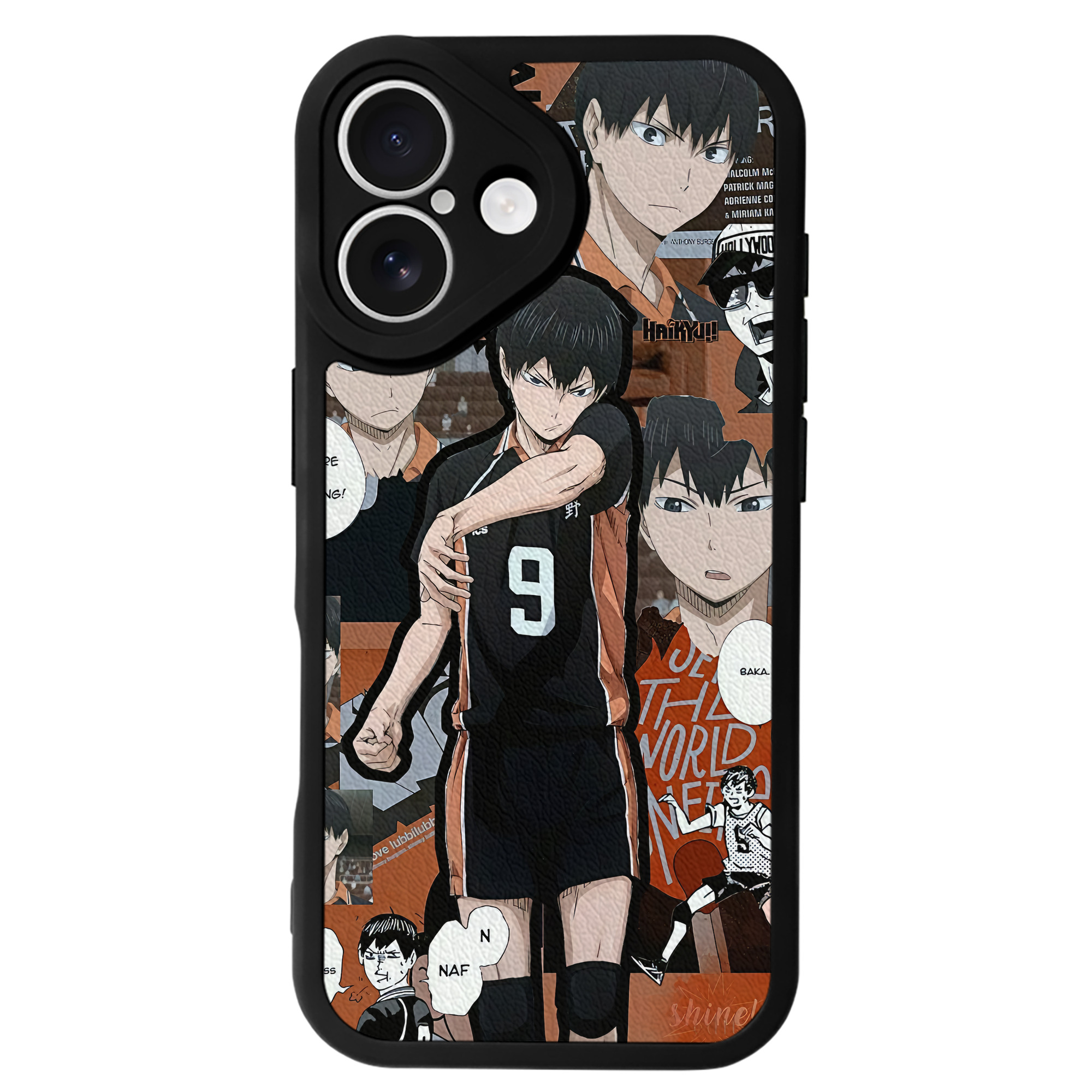 （画像用） ハイキュー!! Haikyu!! 【iPhone 16シリーズ対応】シリコンスマホケース（レザー調） 材質：シリコン